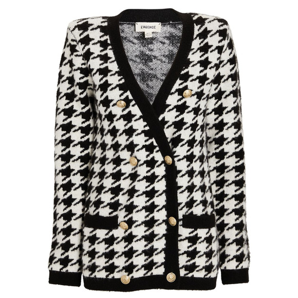 Black and White Houndstooth Sweater - Picture 4 of 15